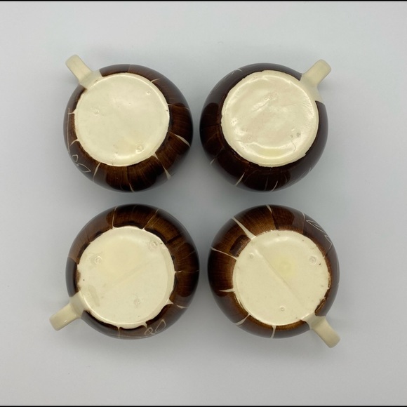 6 Piece Lot of Purinton Intaglio Brown Pottery - Picture 9 of 12